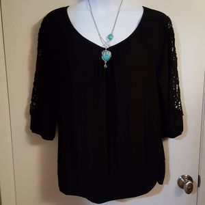 Lace Sleeve Top
